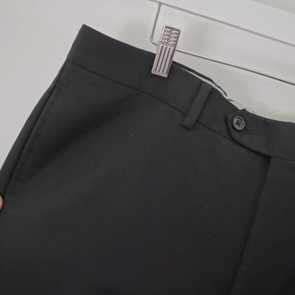 Pronto Uomo Wool Gray 2 Piece Suit 40R 36 / 33 Mid Rise Flat Front 2 Button Line - Picture 2 of 14